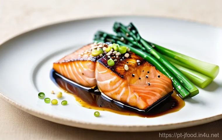 유자 소스 활용법 - **Vibrant Yuzu Salad with Grilled Seafood:** A meticulously plated gourmet salad featuring a medley ...